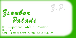 zsombor paladi business card